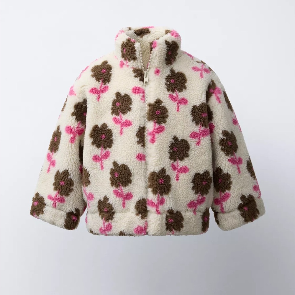 Girls faux sherling jacket